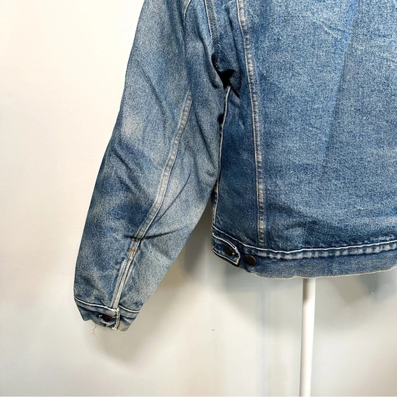 Vintage Levi’s Wool Lined Denim Jacket - Bomber / Trucker style - Picture 9 of 11